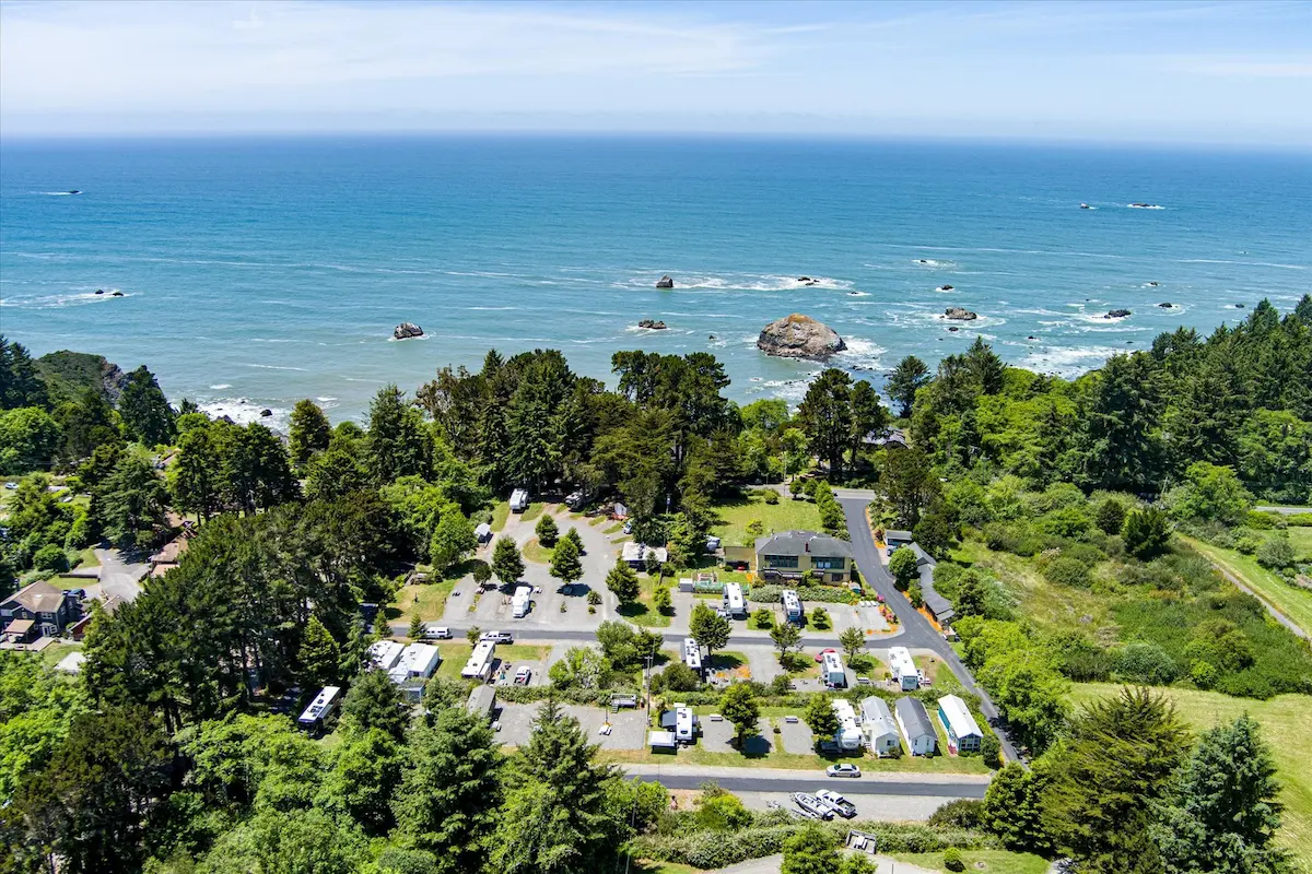 rv parking spot in trinidad california