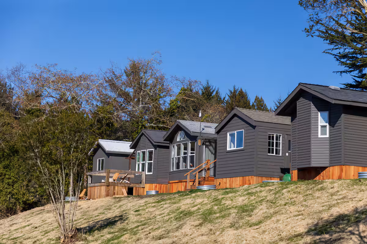 view of the cabins